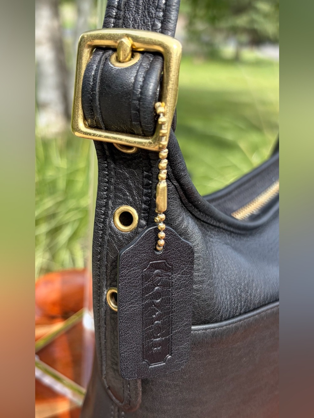 Vintage COACH Legacy Hobo Black Leather 9136 EUC - Picture 4 of 16